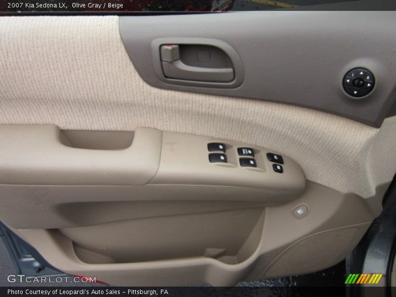Olive Gray / Beige 2007 Kia Sedona LX