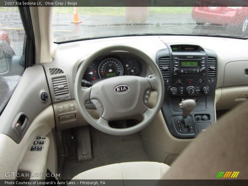 Olive Gray / Beige 2007 Kia Sedona LX