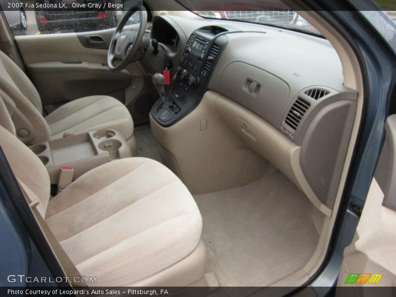Olive Gray / Beige 2007 Kia Sedona LX