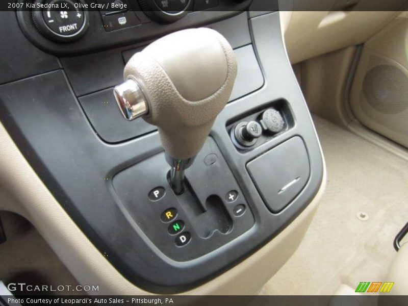 Olive Gray / Beige 2007 Kia Sedona LX