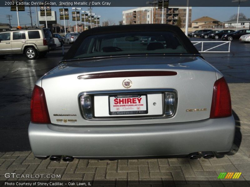 Sterling Metallic / Dark Gray 2002 Cadillac DeVille Sedan