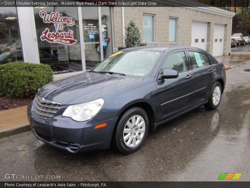 Modern Blue Pearl / Dark Slate Gray/Light Slate Gray 2007 Chrysler Sebring Sedan