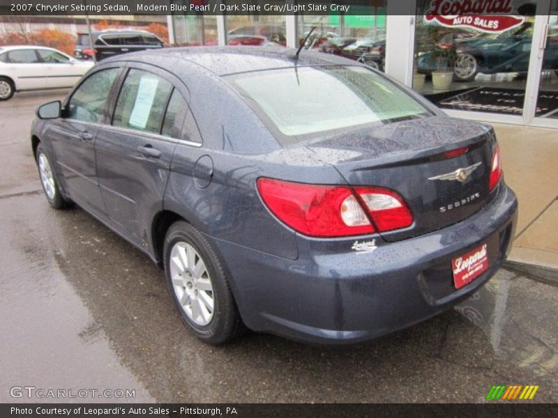 Modern Blue Pearl / Dark Slate Gray/Light Slate Gray 2007 Chrysler Sebring Sedan