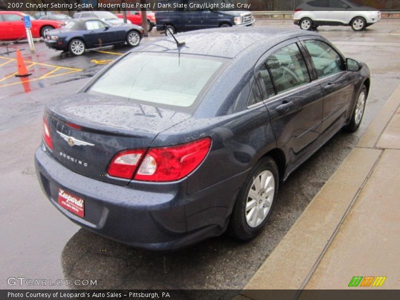 Modern Blue Pearl / Dark Slate Gray/Light Slate Gray 2007 Chrysler Sebring Sedan