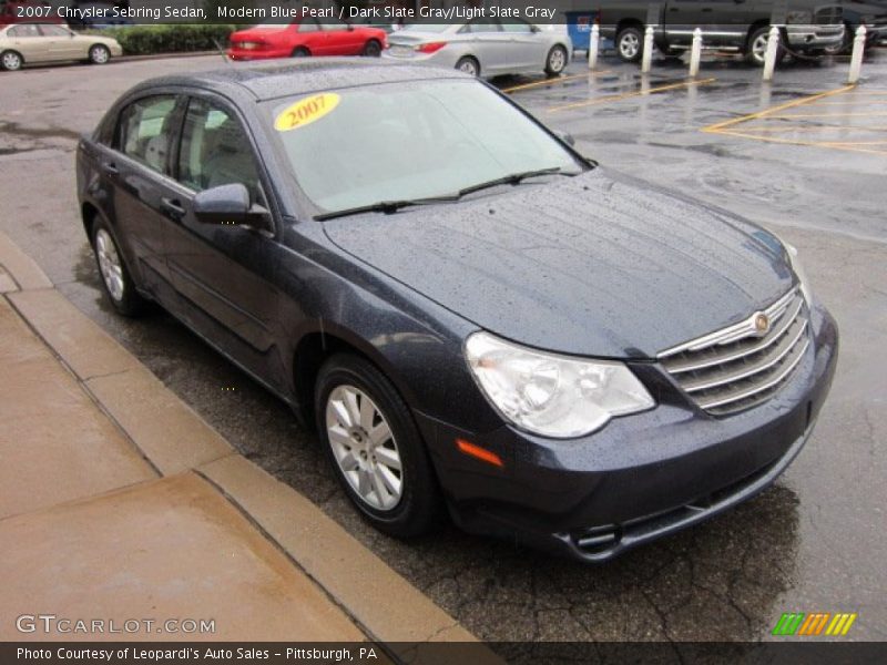 Modern Blue Pearl / Dark Slate Gray/Light Slate Gray 2007 Chrysler Sebring Sedan