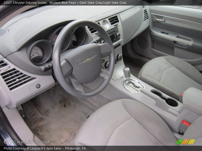 Modern Blue Pearl / Dark Slate Gray/Light Slate Gray 2007 Chrysler Sebring Sedan