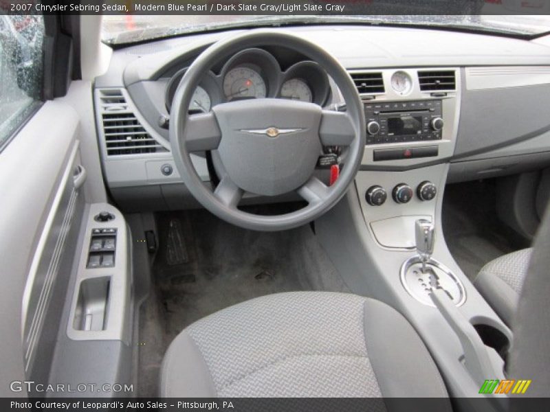 Modern Blue Pearl / Dark Slate Gray/Light Slate Gray 2007 Chrysler Sebring Sedan