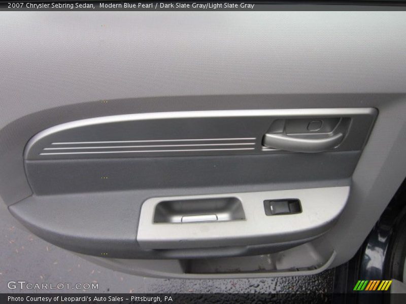 Modern Blue Pearl / Dark Slate Gray/Light Slate Gray 2007 Chrysler Sebring Sedan