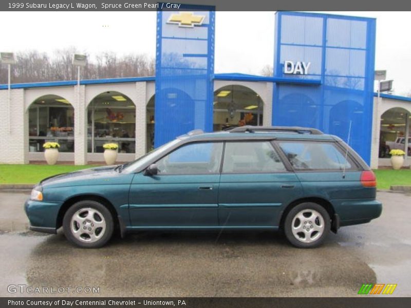 Spruce Green Pearl / Gray 1999 Subaru Legacy L Wagon