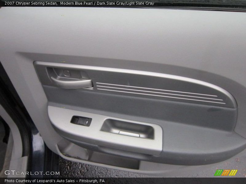 Modern Blue Pearl / Dark Slate Gray/Light Slate Gray 2007 Chrysler Sebring Sedan