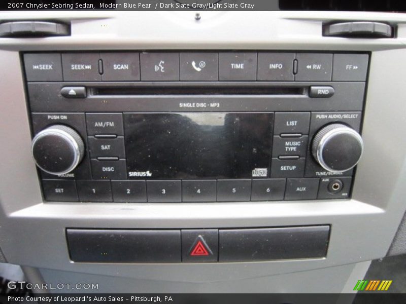 Modern Blue Pearl / Dark Slate Gray/Light Slate Gray 2007 Chrysler Sebring Sedan