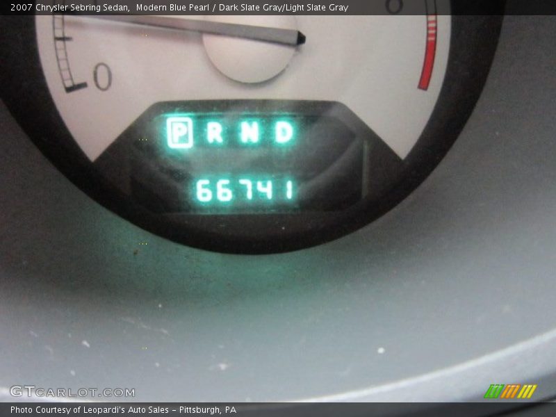 Modern Blue Pearl / Dark Slate Gray/Light Slate Gray 2007 Chrysler Sebring Sedan