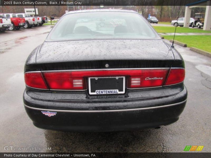 Black / Medium Gray 2003 Buick Century Custom
