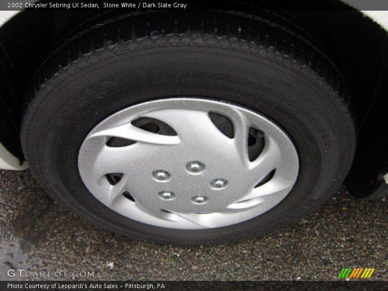 Stone White / Dark Slate Gray 2002 Chrysler Sebring LX Sedan