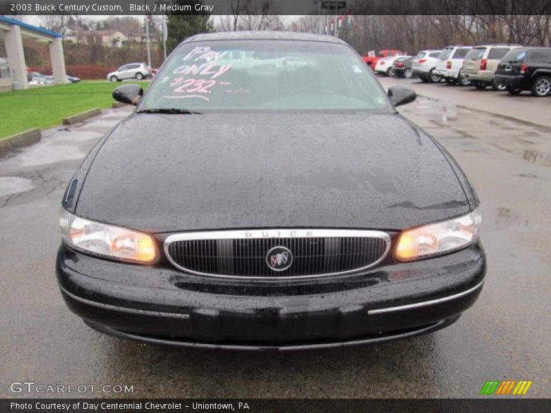 Black / Medium Gray 2003 Buick Century Custom
