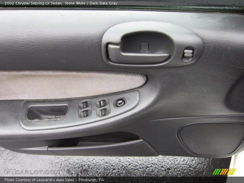 Stone White / Dark Slate Gray 2002 Chrysler Sebring LX Sedan