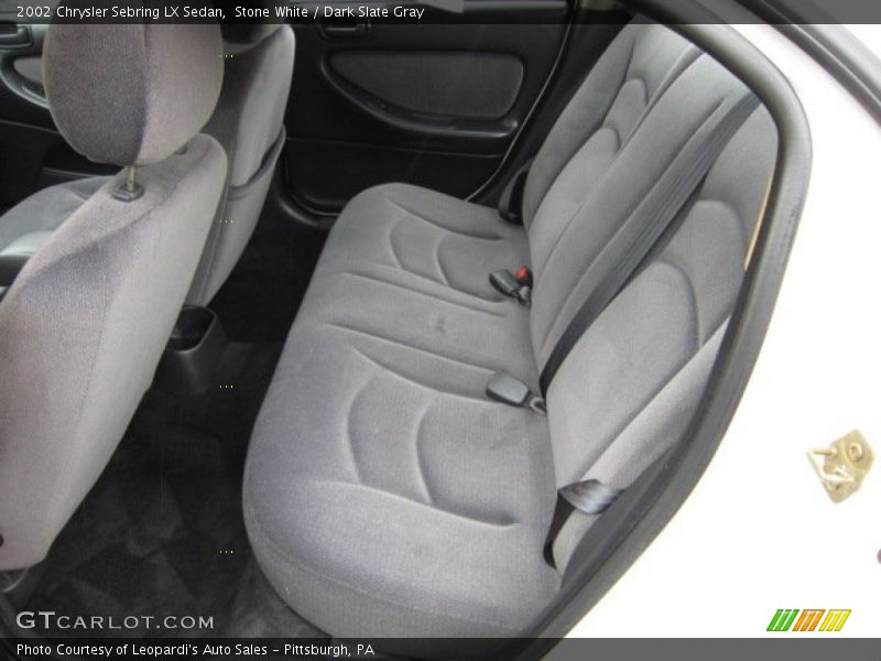 Stone White / Dark Slate Gray 2002 Chrysler Sebring LX Sedan