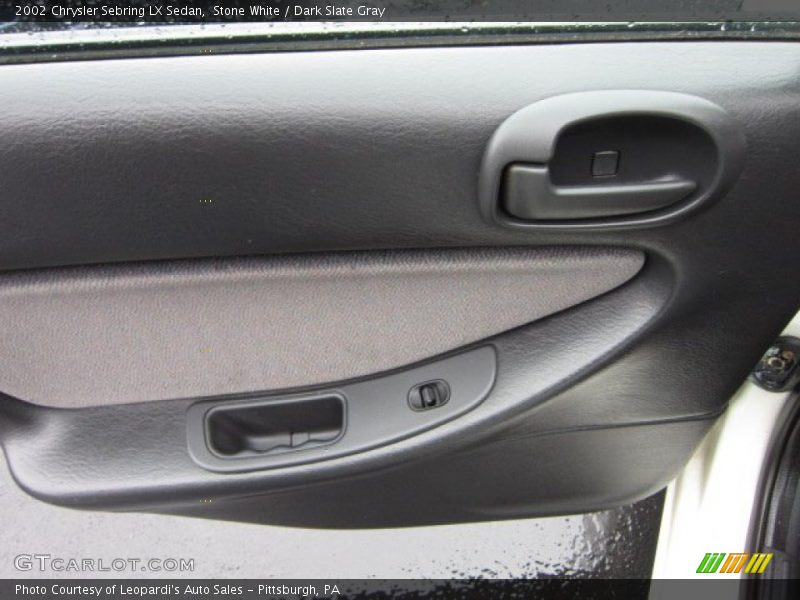 Stone White / Dark Slate Gray 2002 Chrysler Sebring LX Sedan
