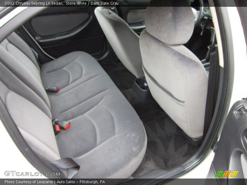Stone White / Dark Slate Gray 2002 Chrysler Sebring LX Sedan