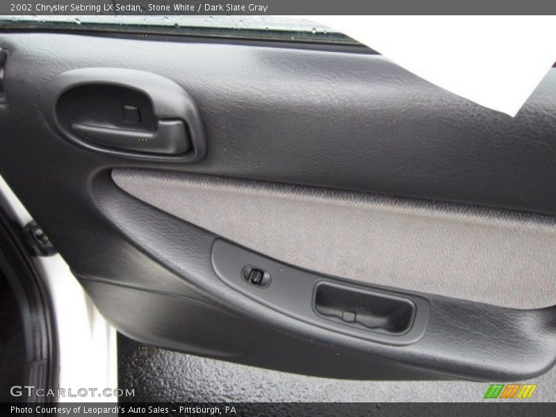 Stone White / Dark Slate Gray 2002 Chrysler Sebring LX Sedan