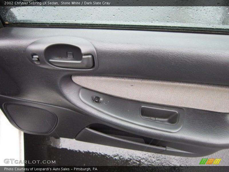 Stone White / Dark Slate Gray 2002 Chrysler Sebring LX Sedan