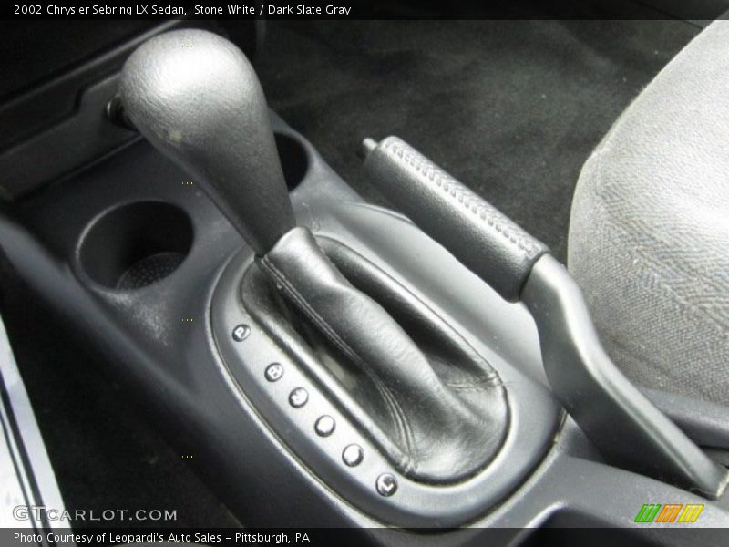 Stone White / Dark Slate Gray 2002 Chrysler Sebring LX Sedan