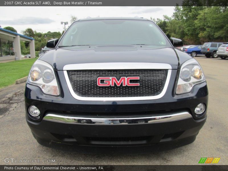 Deep Blue Metallic / Titanium 2007 GMC Acadia SLT AWD