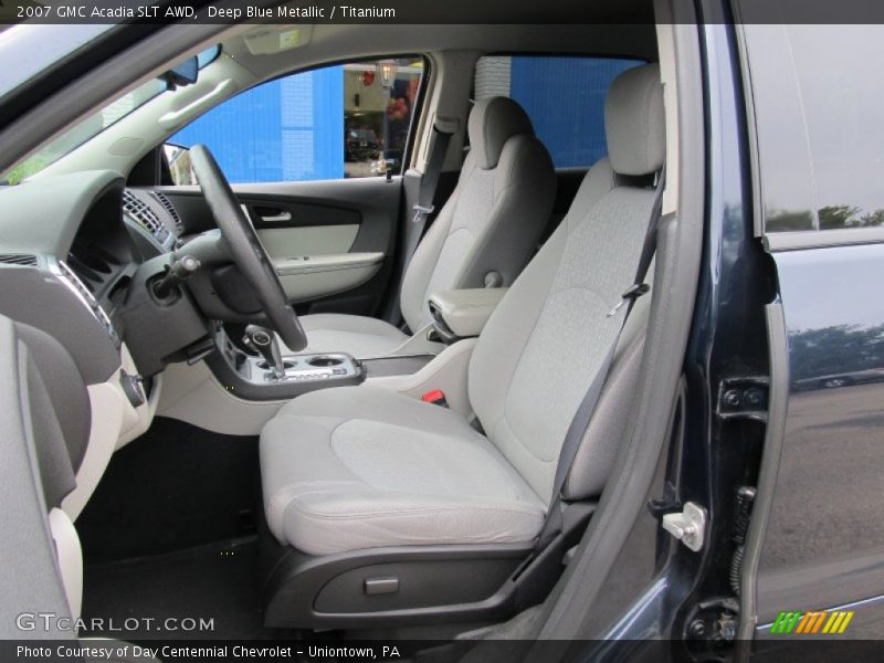 Deep Blue Metallic / Titanium 2007 GMC Acadia SLT AWD