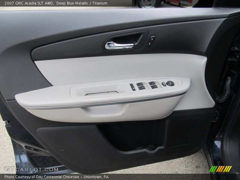 Deep Blue Metallic / Titanium 2007 GMC Acadia SLT AWD