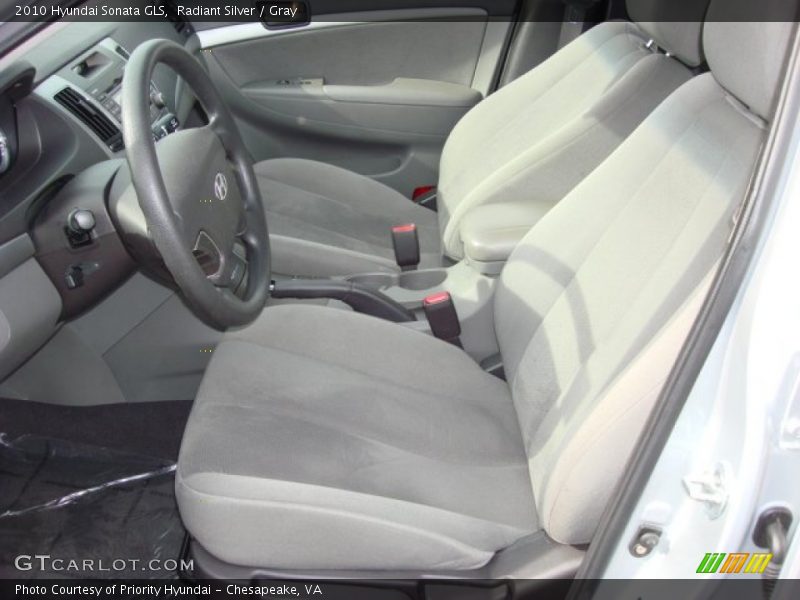 Radiant Silver / Gray 2010 Hyundai Sonata GLS
