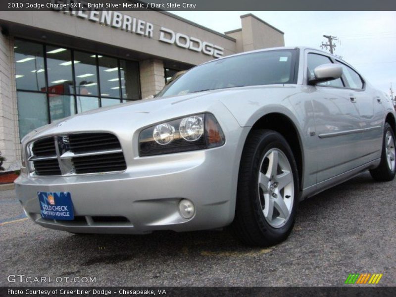 Bright Silver Metallic / Dark Slate Gray 2010 Dodge Charger SXT