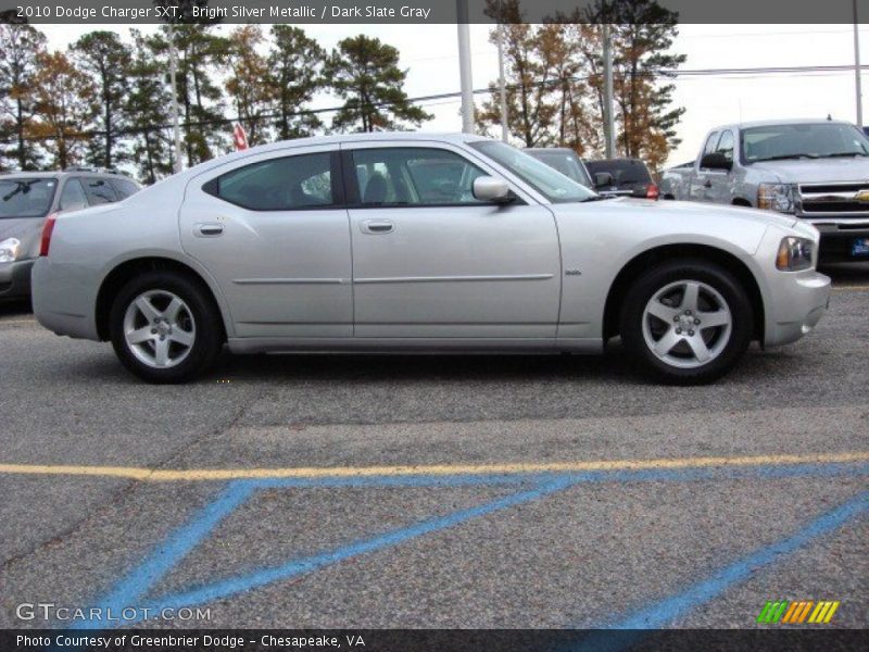 Bright Silver Metallic / Dark Slate Gray 2010 Dodge Charger SXT