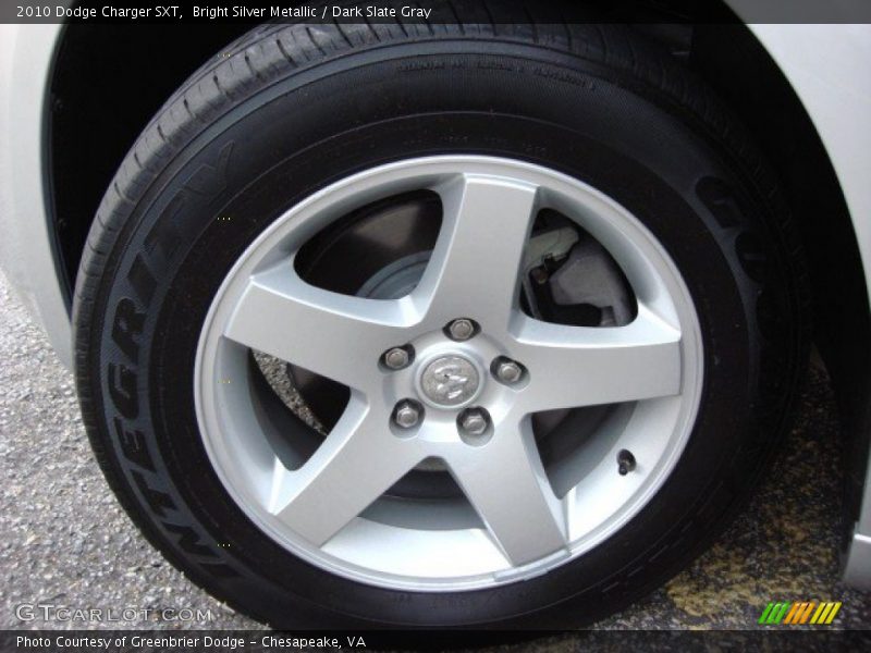 Bright Silver Metallic / Dark Slate Gray 2010 Dodge Charger SXT
