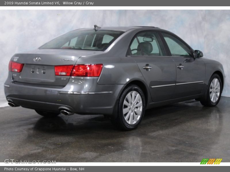 Willow Gray / Gray 2009 Hyundai Sonata Limited V6