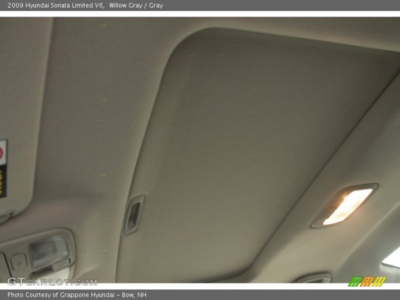 Willow Gray / Gray 2009 Hyundai Sonata Limited V6