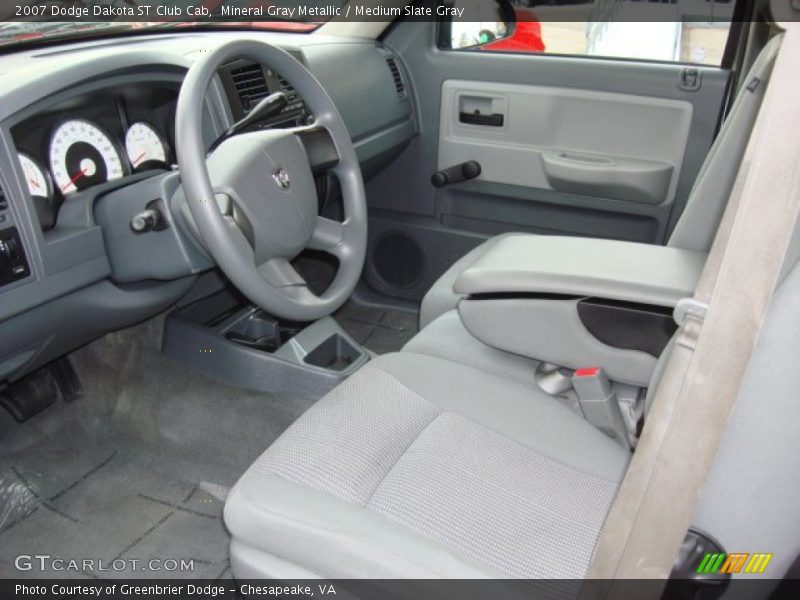 Mineral Gray Metallic / Medium Slate Gray 2007 Dodge Dakota ST Club Cab
