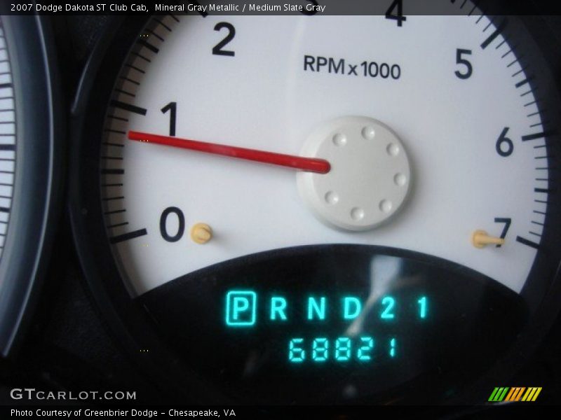 Mineral Gray Metallic / Medium Slate Gray 2007 Dodge Dakota ST Club Cab