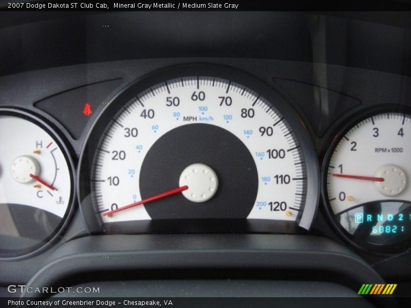 Mineral Gray Metallic / Medium Slate Gray 2007 Dodge Dakota ST Club Cab