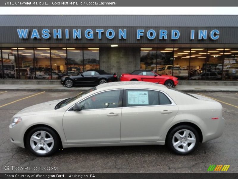 Gold Mist Metallic / Cocoa/Cashmere 2011 Chevrolet Malibu LS