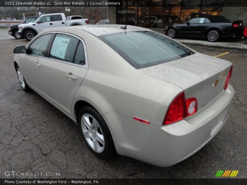 Gold Mist Metallic / Cocoa/Cashmere 2011 Chevrolet Malibu LS