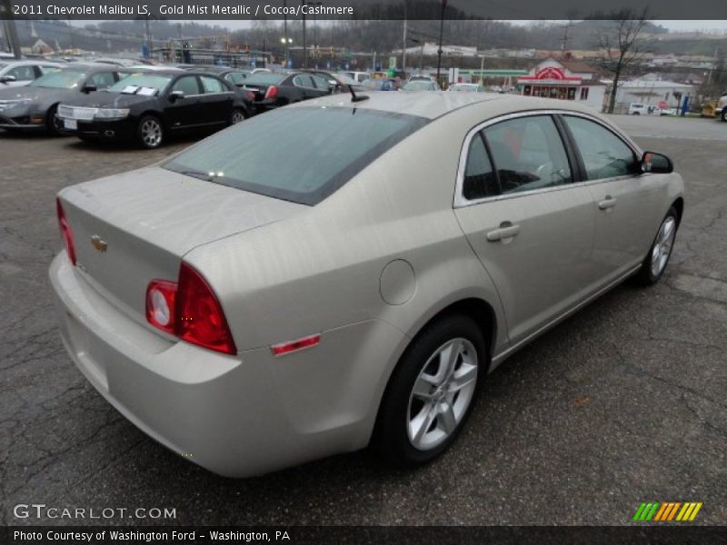 Gold Mist Metallic / Cocoa/Cashmere 2011 Chevrolet Malibu LS