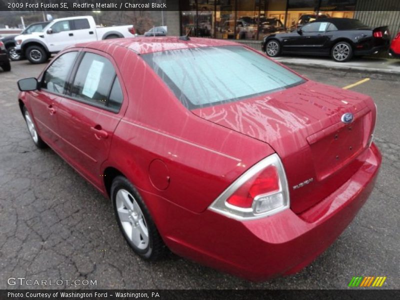 Redfire Metallic / Charcoal Black 2009 Ford Fusion SE