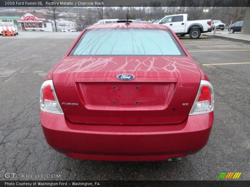 Redfire Metallic / Charcoal Black 2009 Ford Fusion SE