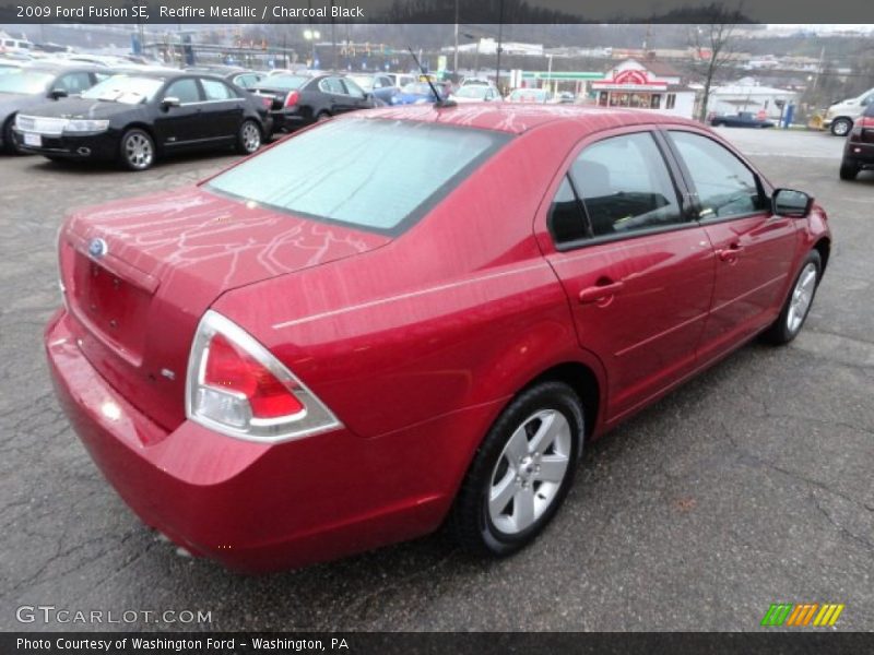 Redfire Metallic / Charcoal Black 2009 Ford Fusion SE