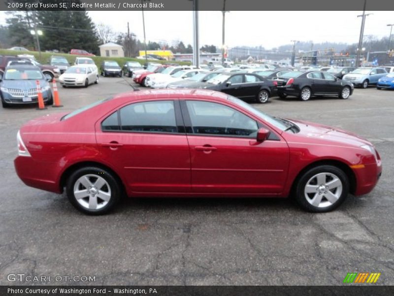 Redfire Metallic / Charcoal Black 2009 Ford Fusion SE