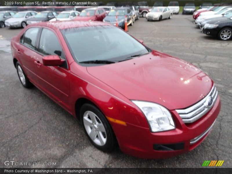 Redfire Metallic / Charcoal Black 2009 Ford Fusion SE