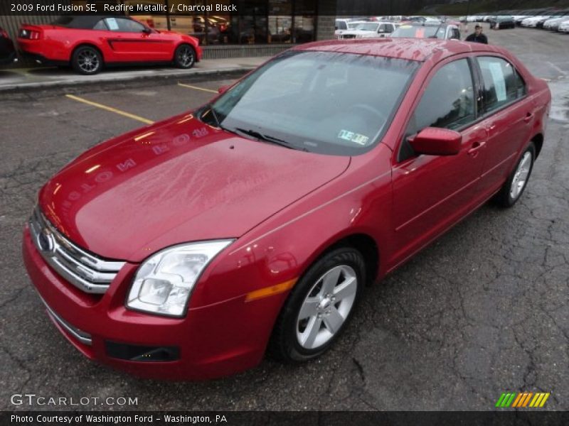 Redfire Metallic / Charcoal Black 2009 Ford Fusion SE