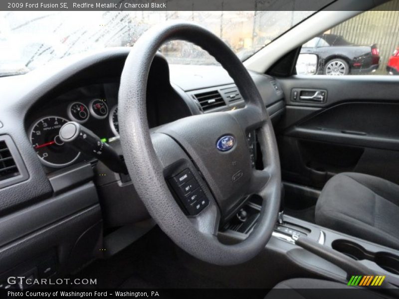 Redfire Metallic / Charcoal Black 2009 Ford Fusion SE