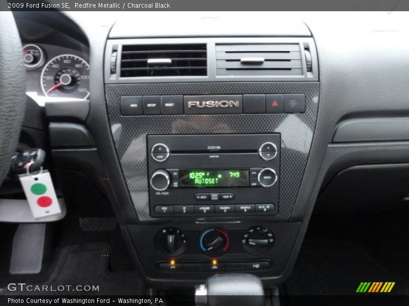Redfire Metallic / Charcoal Black 2009 Ford Fusion SE