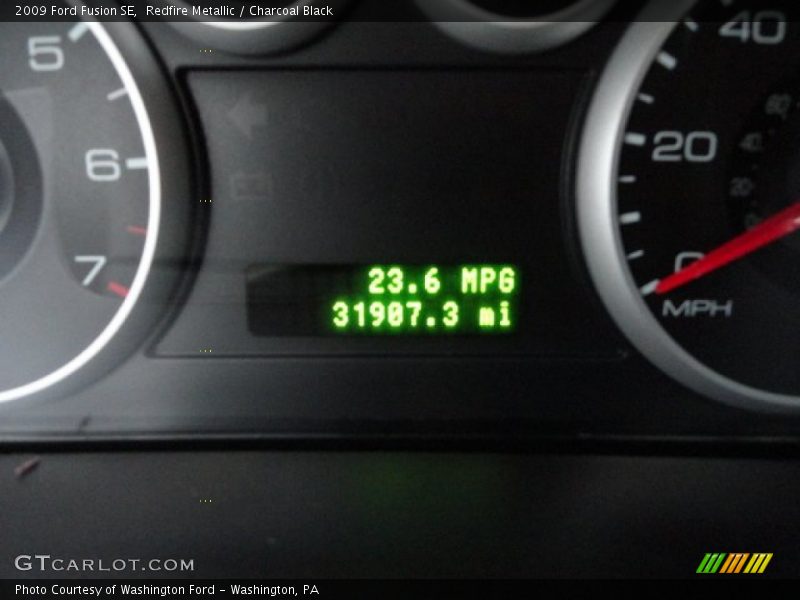 Redfire Metallic / Charcoal Black 2009 Ford Fusion SE